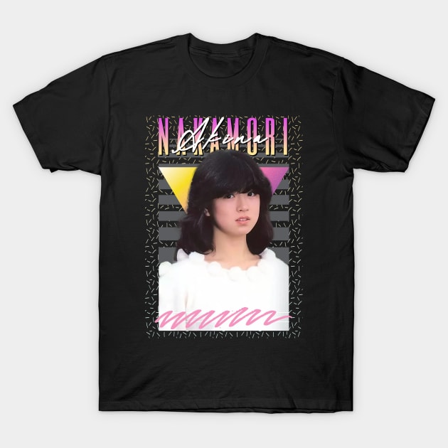 Akina Nakamori Retro Aesthetic Fan Art T-Shirt by Madesu Art